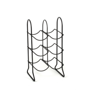 Compact Countertop Metal Wine Bottle Rack