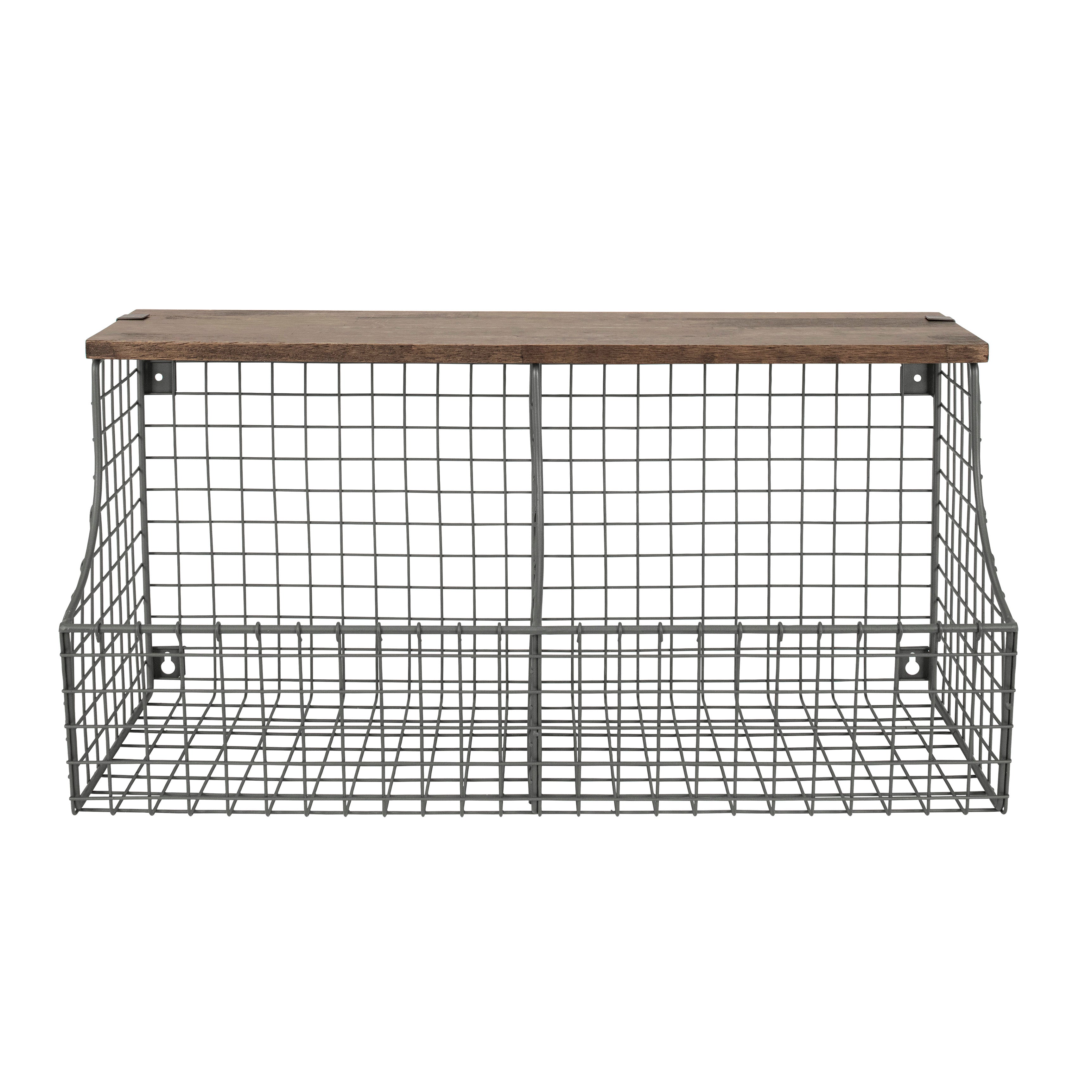 Two Tier Wall Mounted Storage Basket - Image 3
