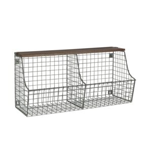 Two Tier Wall Mounted Storage Basket