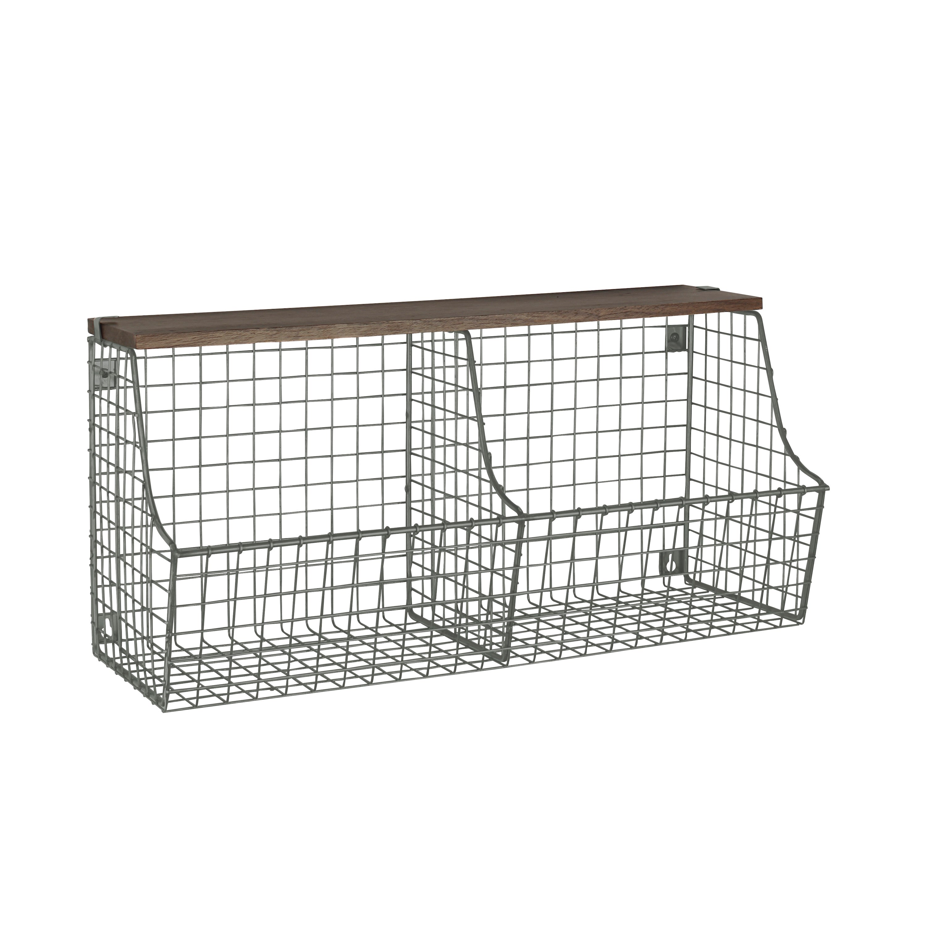 Two Tier Wall Mounted Storage Basket