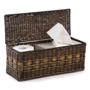 Structured Lidded Wicker Box