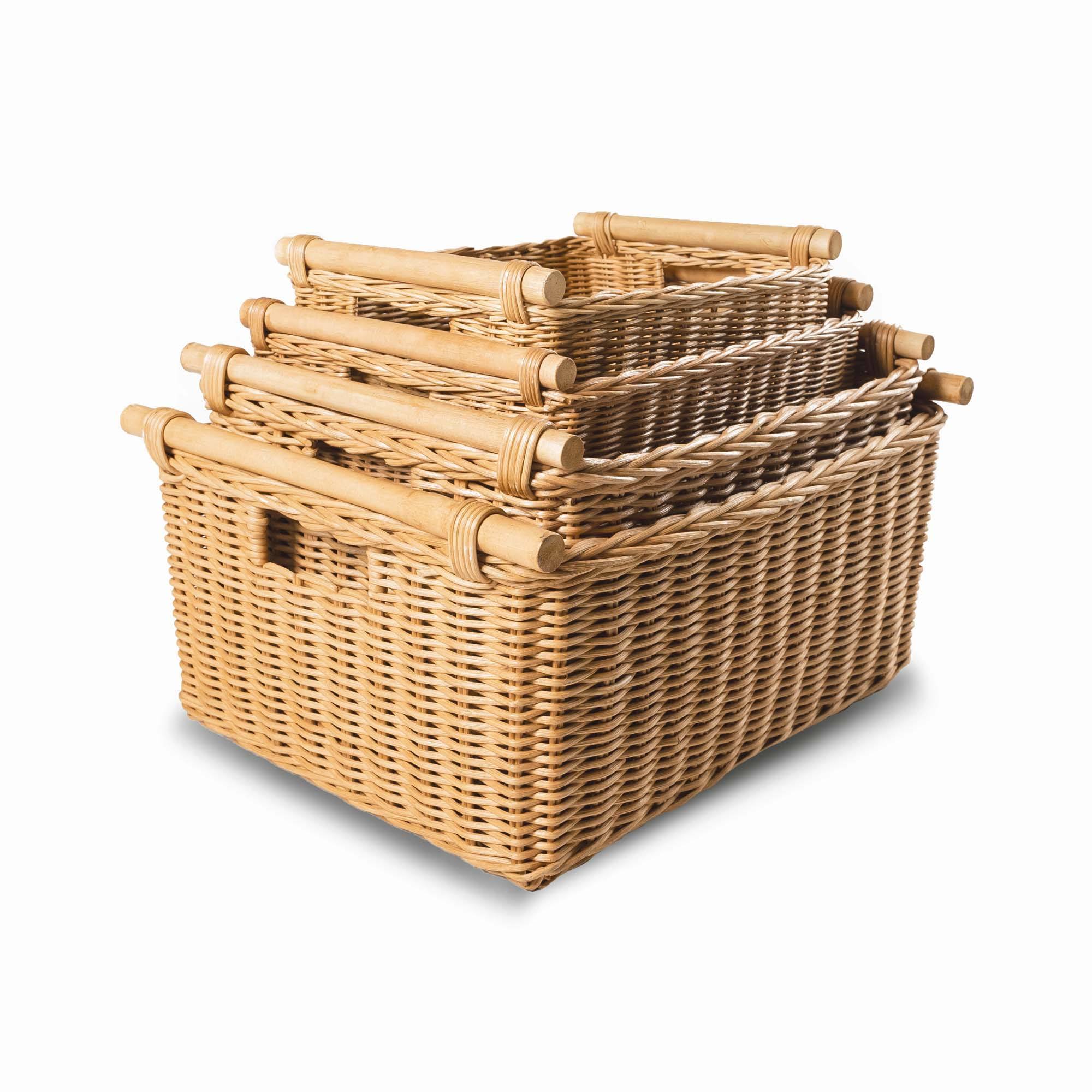 Pole Handle Woven Storage Basket for Everyday Storage - Image 6