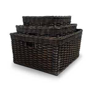 Refined Square Deep Woven Storage Basket