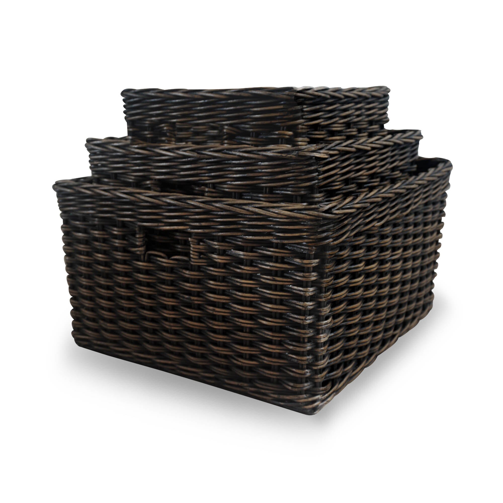 Refined Square Deep Woven Storage Basket
